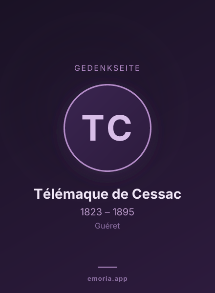 Gedenkportrait von Télémaque de Cessac