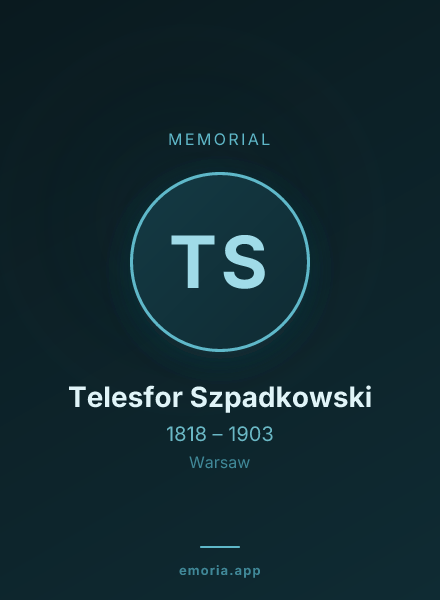 Memorial portrait of Telesfor Szpadkowski
