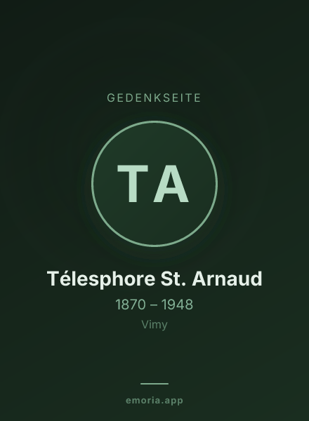 Gedenkportrait von Télesphore St. Arnaud