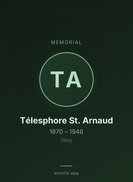 Memorial portrait of Télesphore St. Arnaud