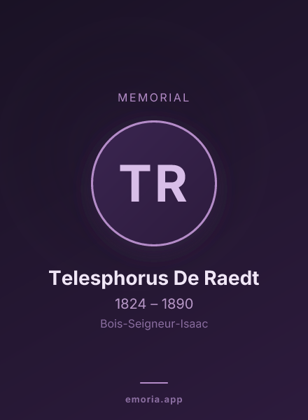 Memorial portrait of Telesphorus De Raedt