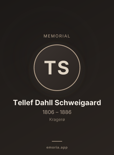 Memorial portrait of Tellef Dahll Schweigaard