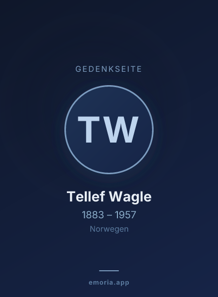 Gedenkportrait von Tellef Wagle