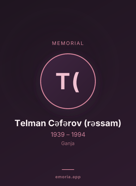 Memorial portrait of Telman Cəfərov (rəssam)