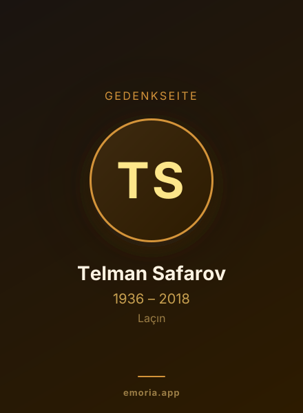 Gedenkportrait von Telman Safarov
