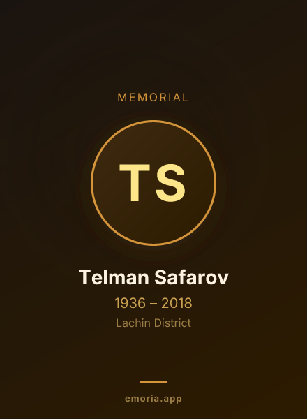 Memorial portrait of Telman Safarov