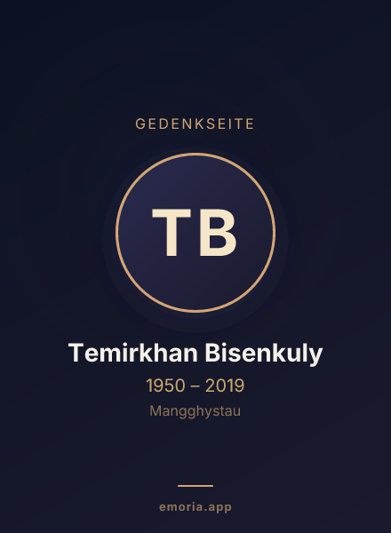 Gedenkportrait von Temirkhan Bisenkuly