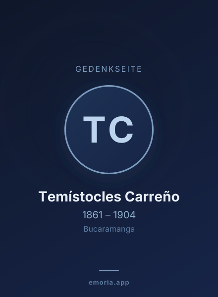 Gedenkportrait von Temístocles Carreño