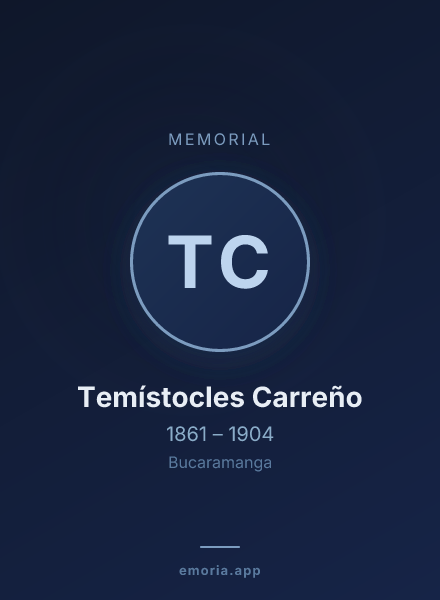Memorial portrait of Temístocles Carreño
