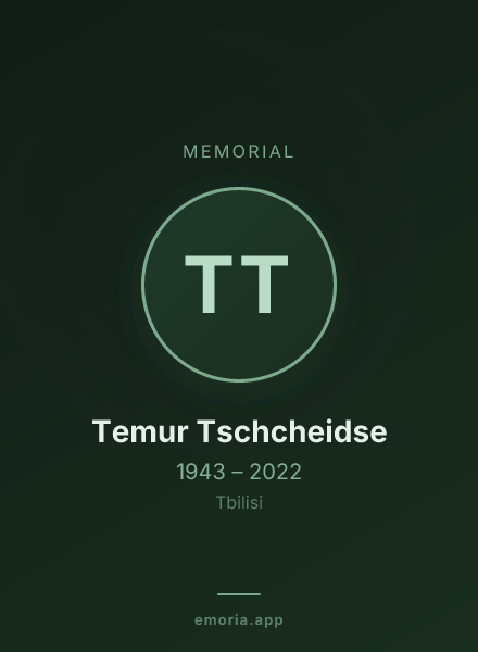 Memorial portrait of Temur Tschcheidse