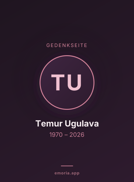 Gedenkportrait von Temur Ugulava