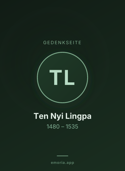 Gedenkportrait von Ten Nyi Lingpa