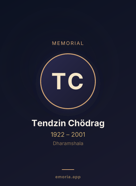 Memorial portrait of Tendzin Chödrag