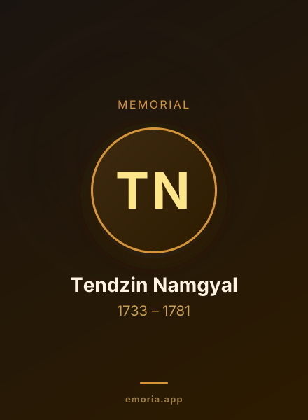 Memorial portrait of Tendzin Namgyal