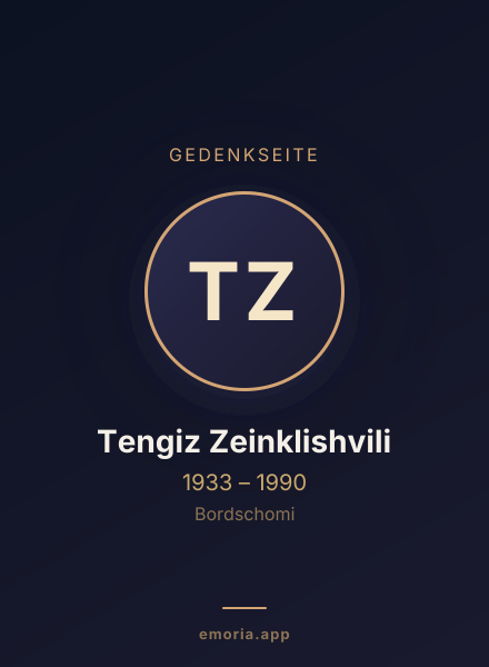 Gedenkportrait von Tengiz Zeinklishvili
