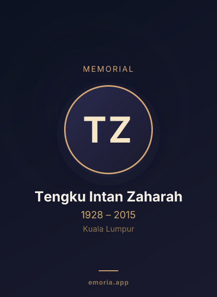 Memorial portrait of Tengku Intan Zaharah
