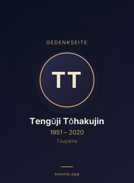 Gedenkportrait von Tengūji Tōhakujin