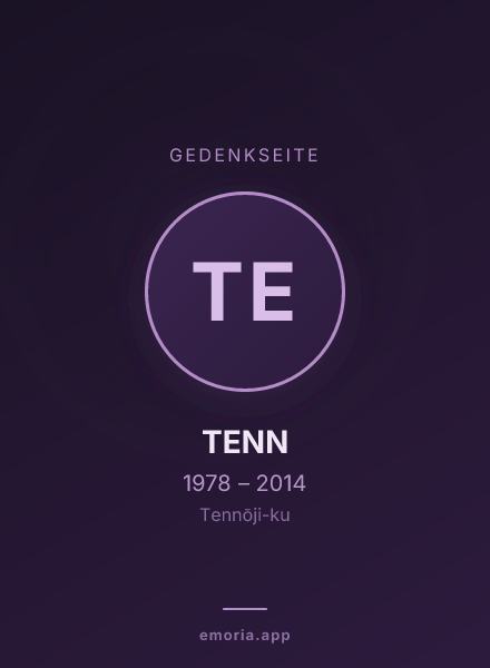 Gedenkportrait von TENN