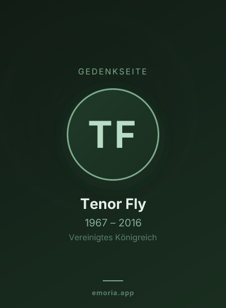 Gedenkportrait von Tenor Fly