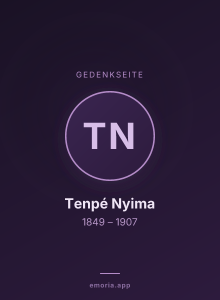 Gedenkportrait von Tenpé Nyima
