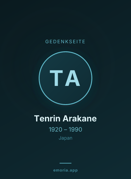 Gedenkportrait von Tenrin Arakane