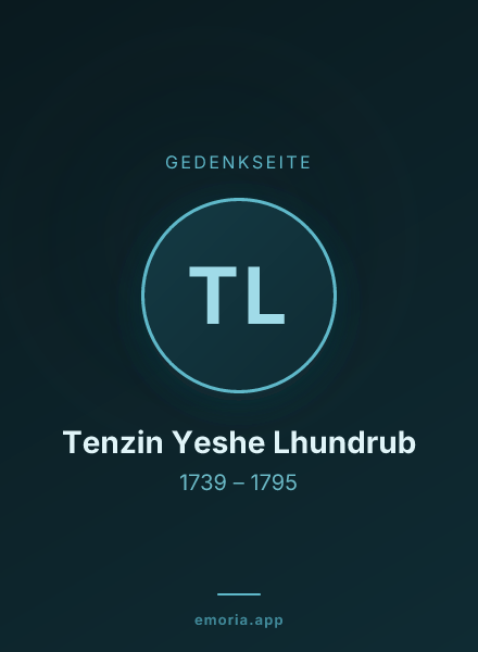 Gedenkportrait von Tenzin Yeshe Lhundrub