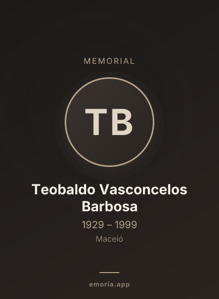 Memorial portrait of Teobaldo Vasconcelos Barbosa