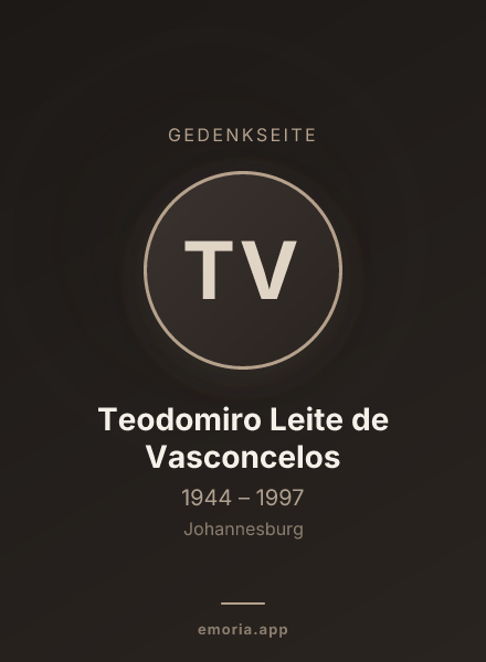 Gedenkportrait von Teodomiro Leite de Vasconcelos
