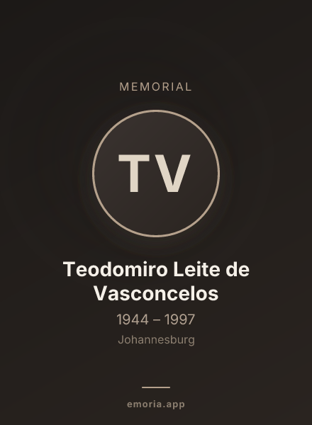 Memorial portrait of Teodomiro Leite de Vasconcelos