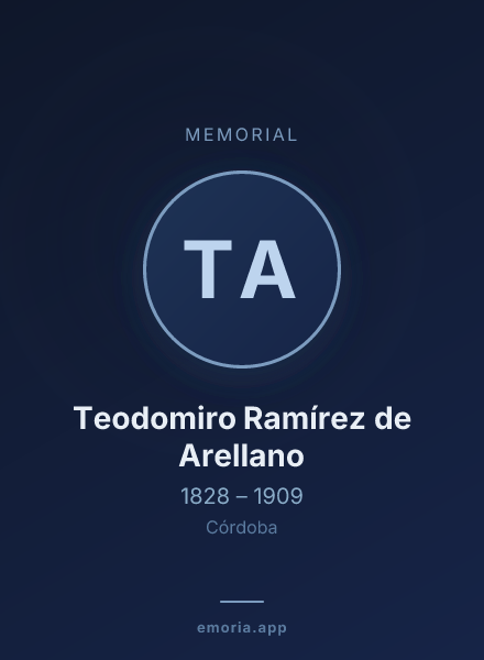 Memorial portrait of Teodomiro Ramírez de Arellano