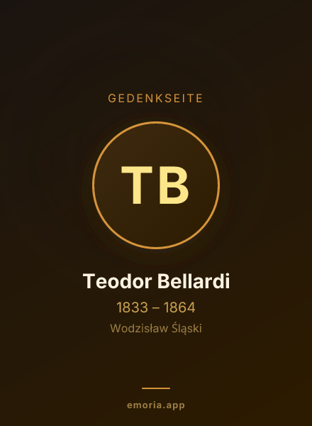 Gedenkportrait von Teodor Bellardi