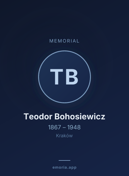 Memorial portrait of Teodor Bohosiewicz