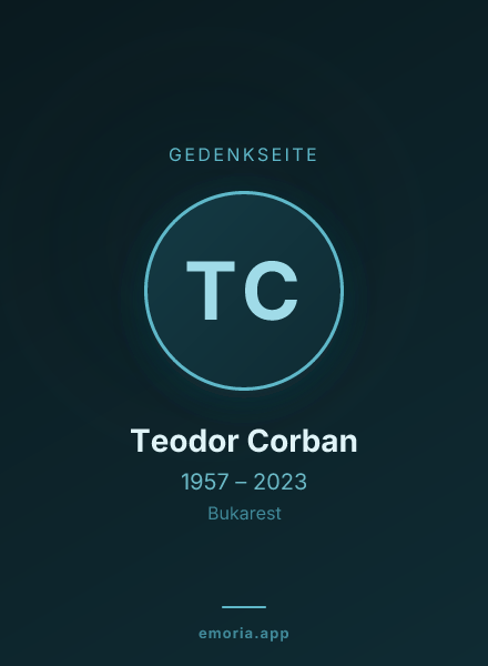 Gedenkportrait von Teodor Corban