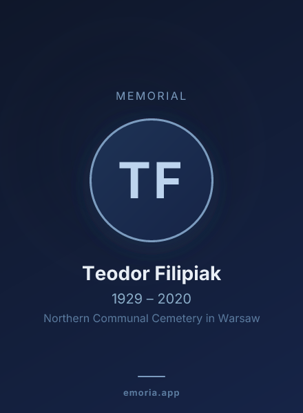 Memorial portrait of Teodor Filipiak