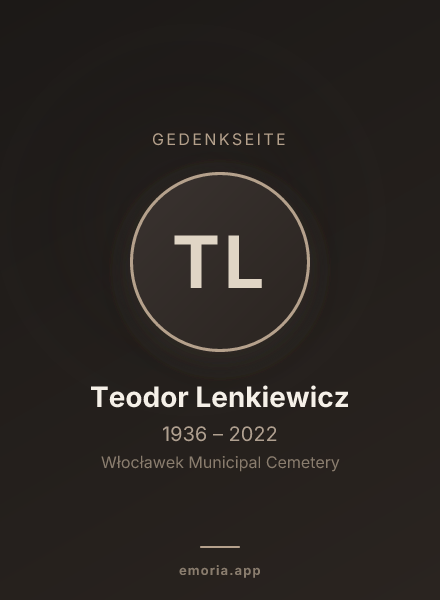 Gedenkportrait von Teodor Lenkiewicz