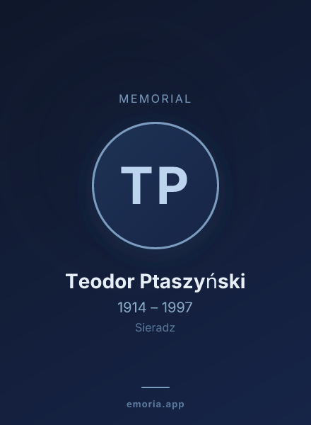 Memorial portrait of Teodor Ptaszyński