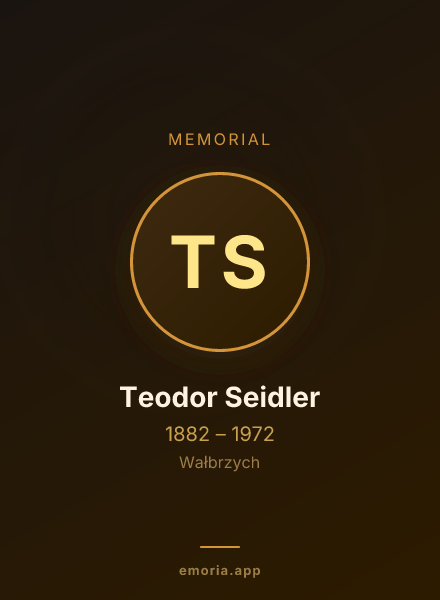 Memorial portrait of Teodor Seidler