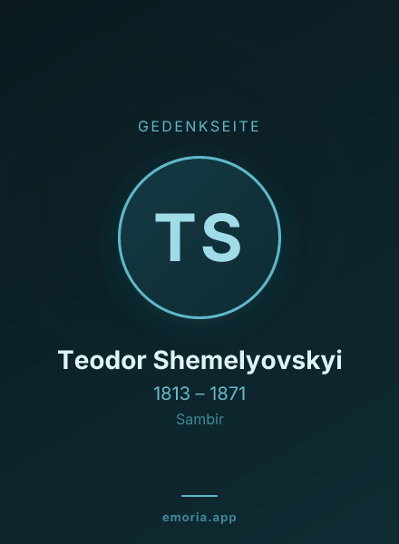 Gedenkportrait von Teodor Shemelyovskyi