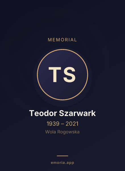 Memorial portrait of Teodor Szarwark