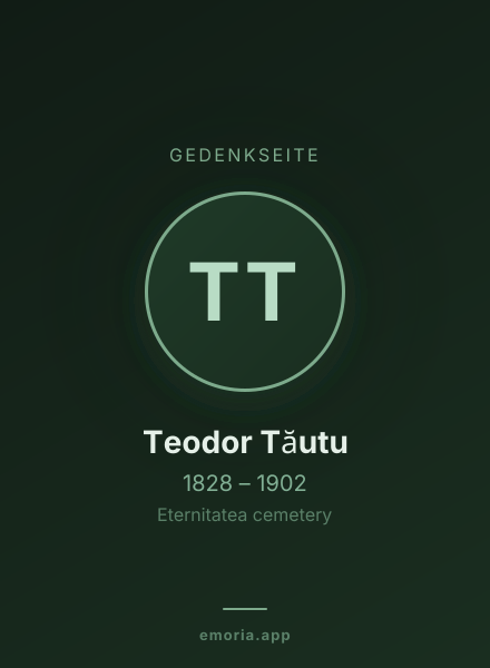 Gedenkportrait von Teodor Tăutu