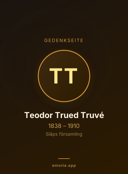 Gedenkportrait von Teodor Trued Truvé
