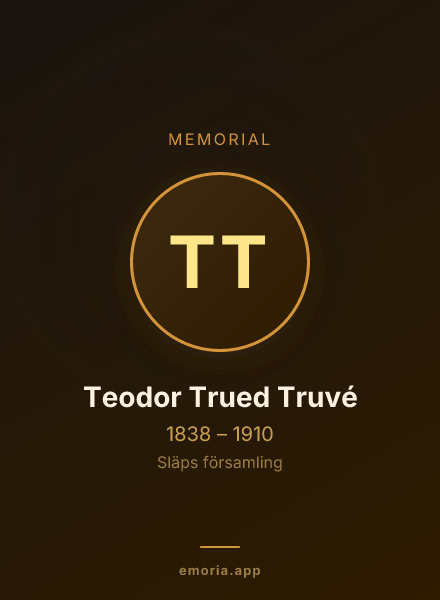 Memorial portrait of Teodor Trued Truvé