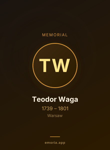 Memorial portrait of Teodor Waga