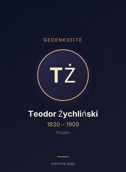 Gedenkportrait von Teodor Żychliński