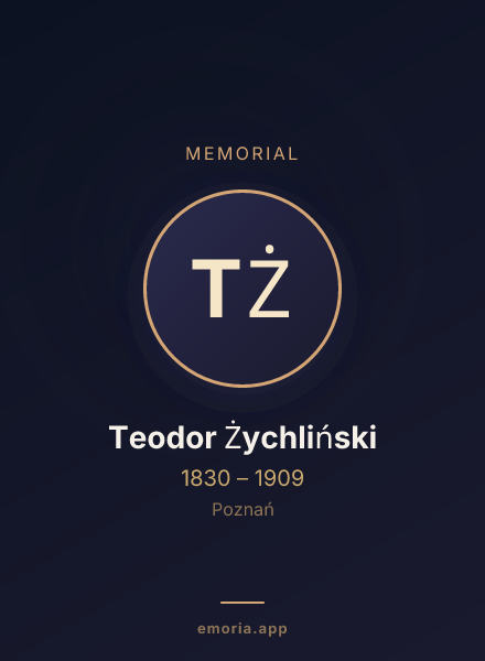 Memorial portrait of Teodor Żychliński