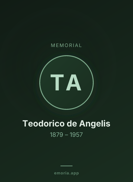 Memorial portrait of Teodorico de Angelis