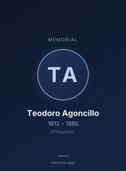 Memorial portrait of Teodoro Agoncillo