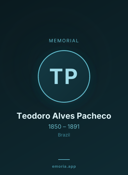 Memorial portrait of Teodoro Alves Pacheco