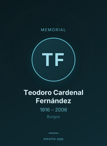 Memorial portrait of Teodoro Cardenal Fernández