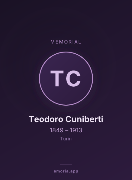 Memorial portrait of Teodoro Cuniberti